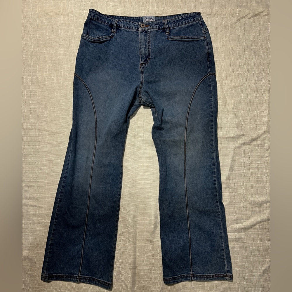 Carolina Blues Y2K 90’s Vintage Women's Flare Blue Jeans Size 14